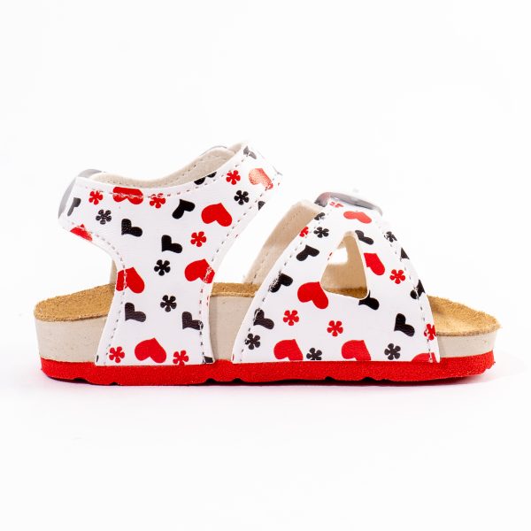 Dečije anatomske sandale - Srce crveno 2 Dječije anatomske sandale - Srce crveno