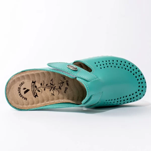 Ženska klompa Massage Gel - Zelena 3 Ženska klompa Massage Gel - Zelena