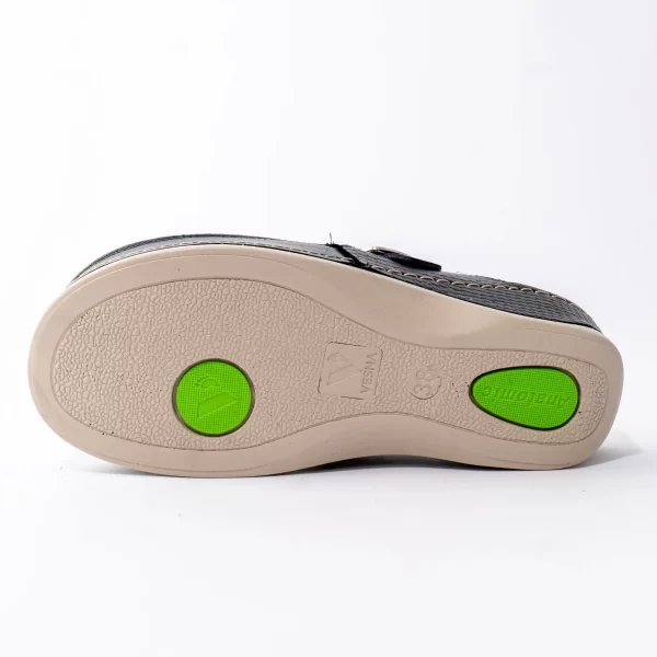 Ženska kožna klompa - Crna 4 Ženska kožna klompa - Crna