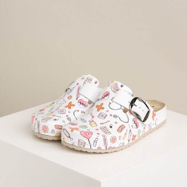 Ženske anatomske klompe Print - Doktor