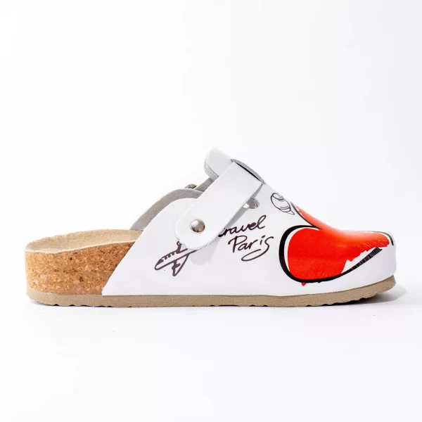 Ženske anatomske klompe - Srce pariz 2 Ženske anatomske klompe Print - Srce pariz