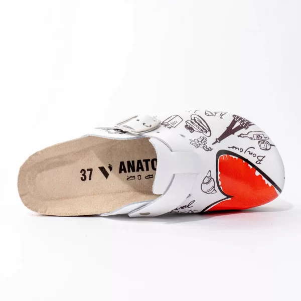 Ženske anatomske klompe - Srce pariz 3 Ženske anatomske klompe Print - Srce pariz