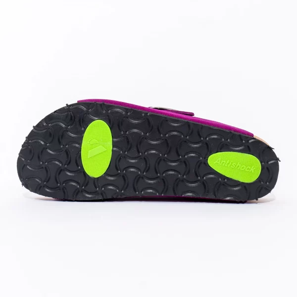 Ženske anatomske papuče Aurora - Ljubičaste Velur 4 Ženske anatomske papuče Aurora - Ljubičaste Velur