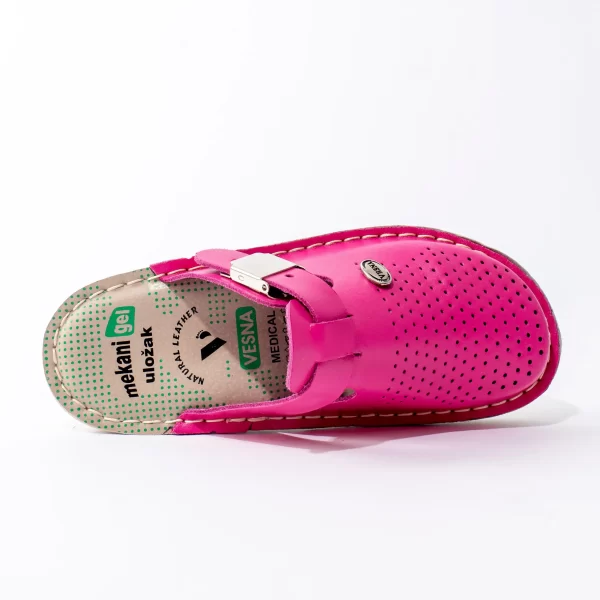 Ženske klompe Medical - Ciklama