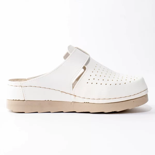 Ženske klompe Vera - Bijela 2 Ženske klompe Vera - Bijela