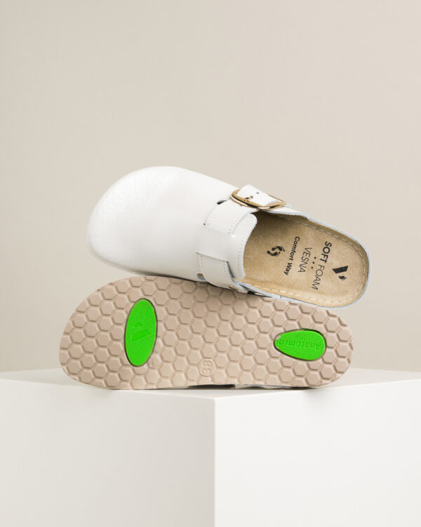 Ženske klompe Verona - Bijele 9 Ženske klompe Verona - Bijele