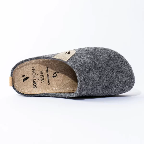 Ženske sobne papuče Lea - Siva 3 Ženske sobne papuče Lea - Siva