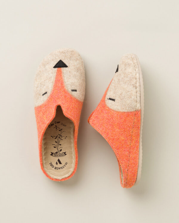 Ženske sobne papuče Lisica - Naranđasta 14 Ženske sobne papuče Lisica - Naranđasta