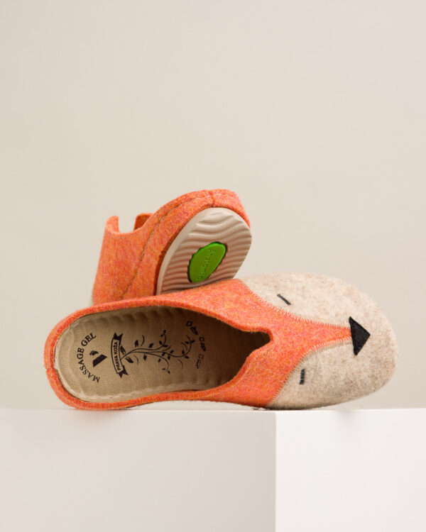 Ženske sobne papuče Lisica - Naranđasta 3 Ženske sobne papuče Lisica - Naranđasta