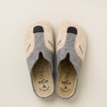 Ženske sobne papuče Vuk - Bež-siva 13 Ženske sobne papuče Vuk - Bež-siva