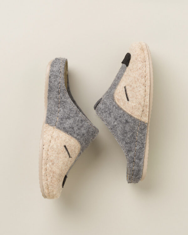 Ženske sobne papuče Vuk - Bež-siva 15 Ženske sobne papuče Vuk - Bež-siva